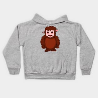 Wild Funny Character Design Kids Hoodie